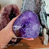 Purple Agate Geode Slab