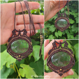 Green Fluorite Wrapped in Dark Mocca