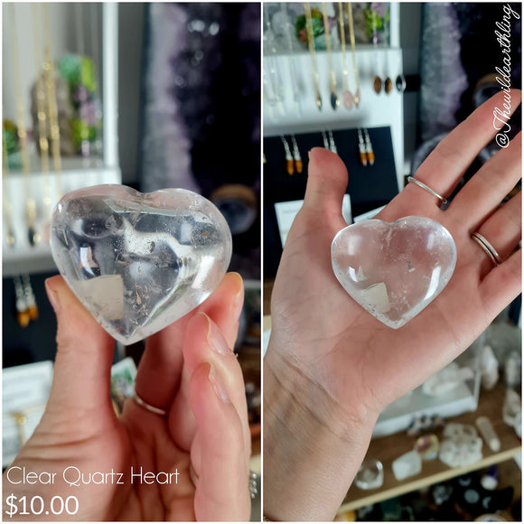 Clear Quartz Heart