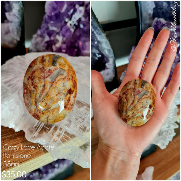 Crazy Lace Agate 58mm