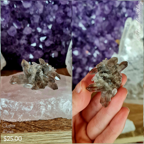 Smokey Quartz Cluster 45mm