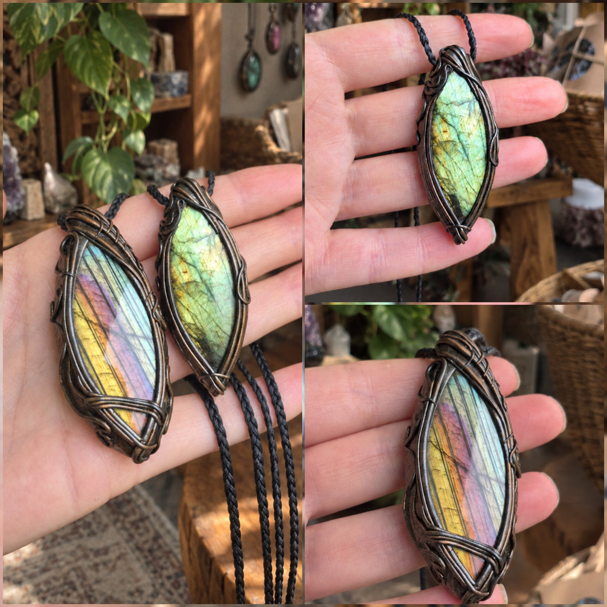 Labradorite In Antique Bronze