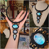 Labradorite & Moonstone Choker