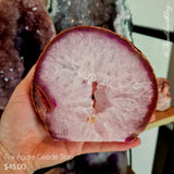 Pink Agate Geode Slab