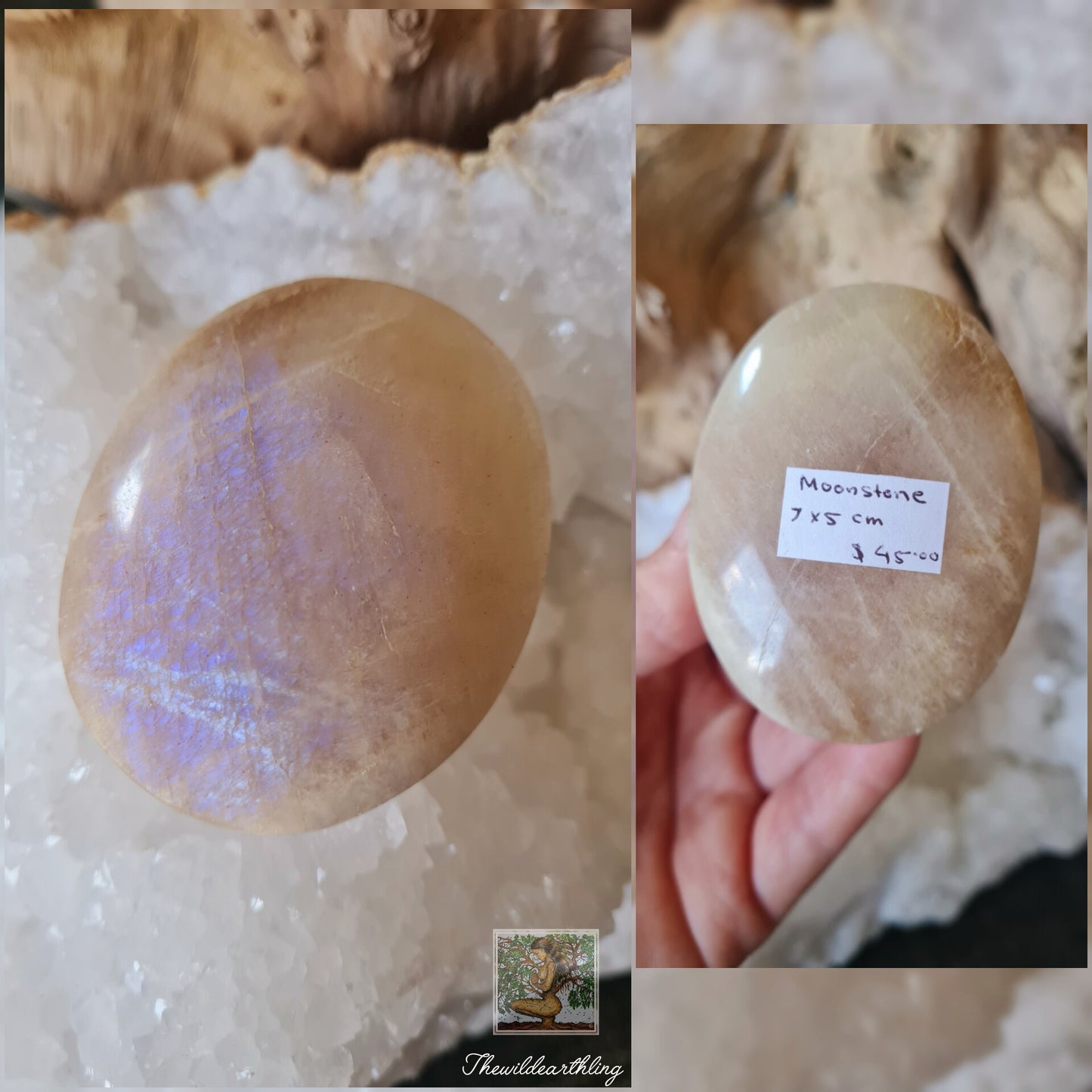 Moonstone Palmstone 100g